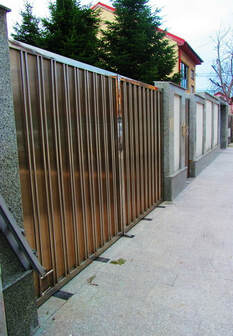 Stainless Steels Swing Gates Polycarbonate Plated