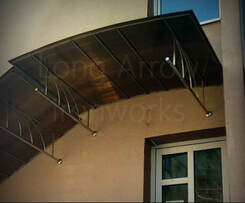 Stainless Steel Main Entrance Stairs Canopy