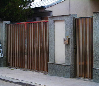 Stainless Steel Pedestrian and Car Gate