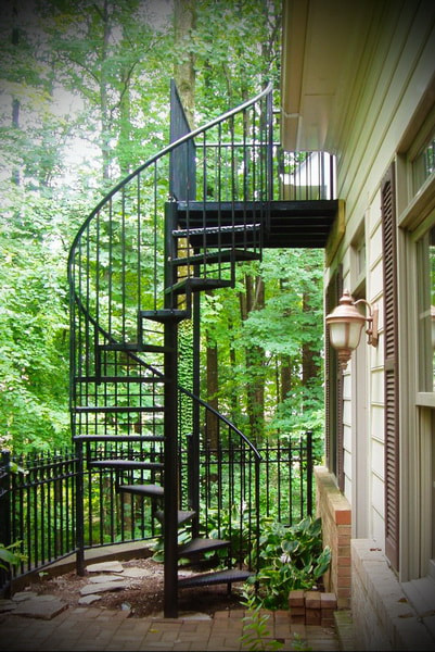spiral exterior staircase