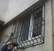 Wrought Iron Security Grille Installation