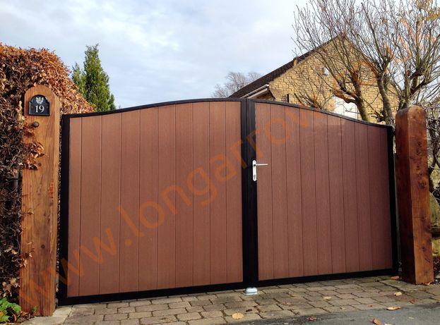 metal driveway gate fitted in boston spa west yorkshire