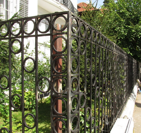 Security Solid Wrought Iron Fencing Installation