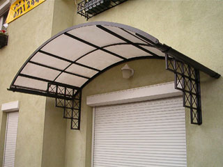 roller shutter canopy rain shelter