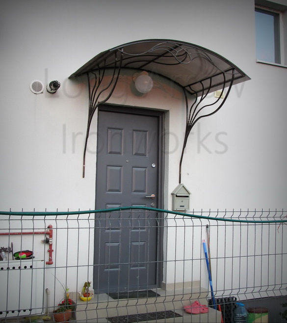 Wrought Iron & Polycarbonate Canopy