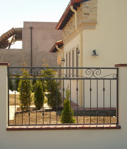 wrought iron railings and fencing