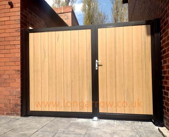 solid metal side composite privacy gates fitted south yorkshire