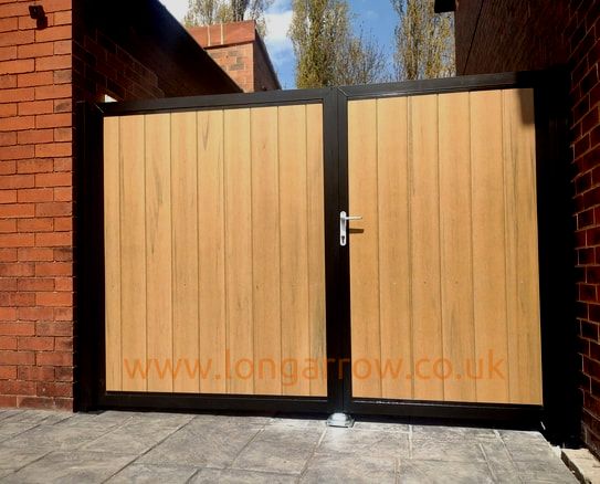 flat top metal gate composite boards infill