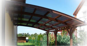 wood patio canopy