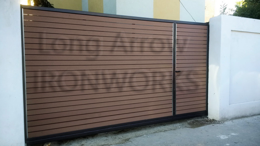 Cantilever metal composite wood plated with pedestrian access
