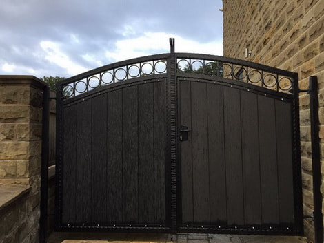 composite plated swing gates