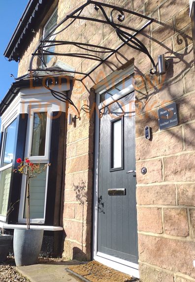Forged metal see through - transparent porch in Harrogate West Yorkshire