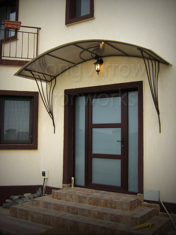 double door porch canopy