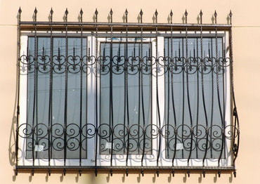 Wrought Iron Design Curved Security Grilles